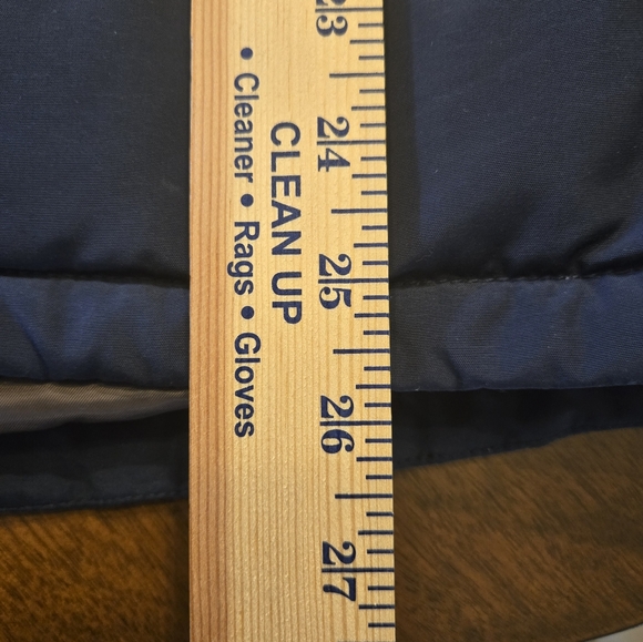 Nordstrom Men's Store Size L Navy snap front 60% down filled puffer vest - Picture 9 of 10